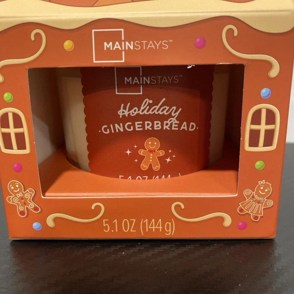 2x‎ Mainstays Holiday Gingerbread Candle 5.1oz 1 Wick